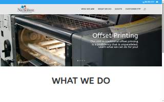 Nicholson Printing website