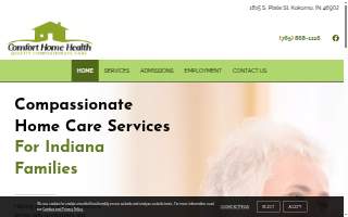 Comfort Home Health website