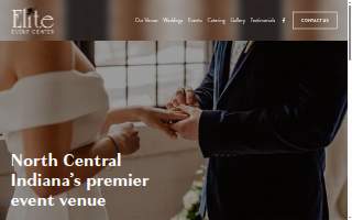Elite Event Center website