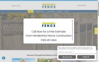 Hendershot Fence Construction website