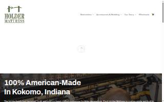 Holder Mattress Company, Inc. of Kokomo website