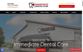 Immediate Dental Care website