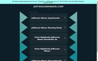 Jefferson Manor website