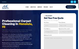 King's Cleaning Solutions website