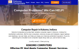 Kokomo Computers website
