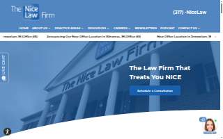 The Nice Law Firm, LLP of Kokomo website