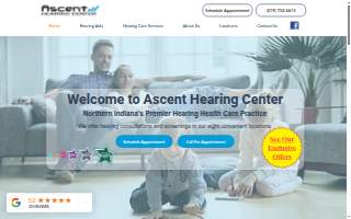Ascent Hearing Center Schererville website