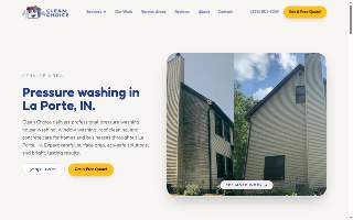 Clean Choice Pressure Washing website