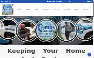 Combs Pest Control website