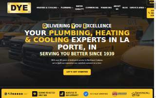 Dye Plumbing & Heating Service Co. website