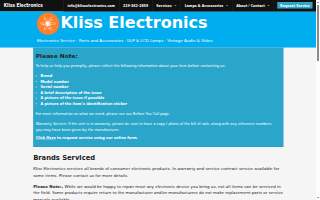 Kliss Electronics website