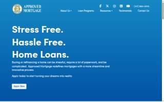 Approved Mortgage Corporation of Lafayette website