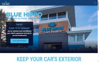 Blue Hippo Express Car Wash website