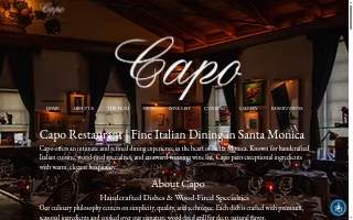 Capo Wine Bar website