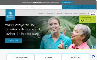 Comfort Keepers of Lafayette website