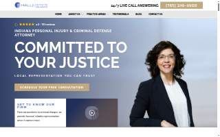 Hall-Justice Law Firm LLC website