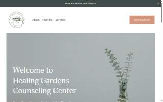 Healing Gardens Counseling Center website