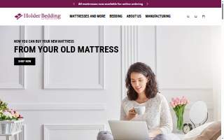 Holder Bedding Mattress Factory website