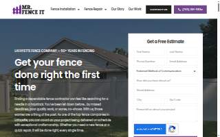 Mr Fence It of Lafayette website