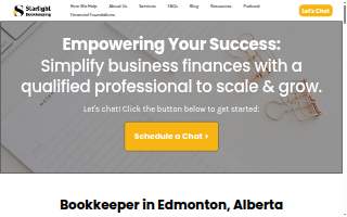 Starlight Bookkeeping LLC website