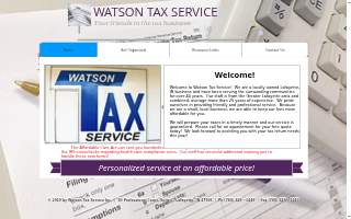 Watson Tax Services website