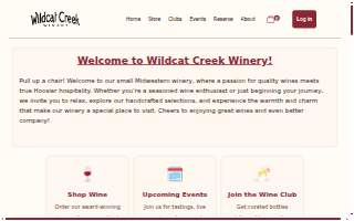 Wildcat Creek Winery of West Lafayette website