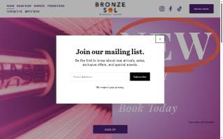 Bronze Sol Tanning Salon website