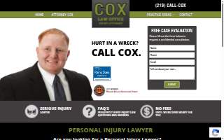 Cox Law Office website