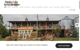 Patoka Lake Winery of Lake Station website