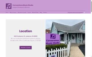 Cornerstone Music Studio website