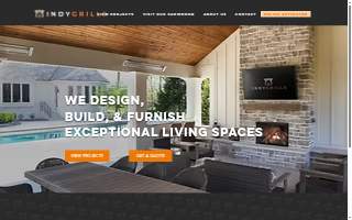Indy Grills and Outdoor Living website