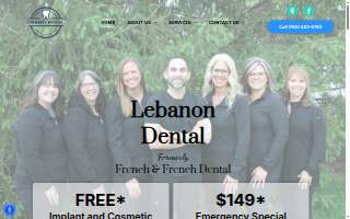 Lebanon Dental formerly French & French Family Dentistry website