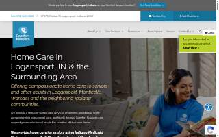 Comfort Keepers Home Care of Logansport website