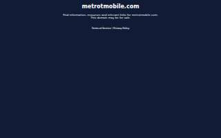 Metro by T-Mobile website