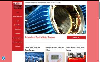 Tweedie Electric Motor Service website