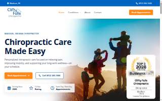 Clifty Falls Chiropractic website
