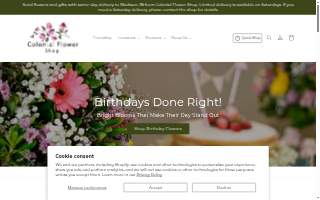 Colonial Flower Shop website