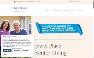 Jewel Place Senior Living website