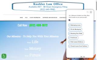 Koehler Bankruptcy Madison website