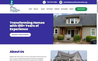 Above All Construction website
