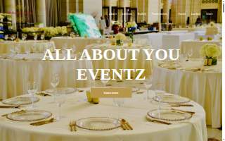 All About You Eventz & Rentals website