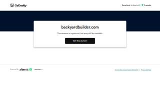 Backyard Builder website