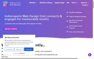 Circle City Web Design of Marion website