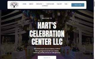 Hart's Celebration Center LLC website