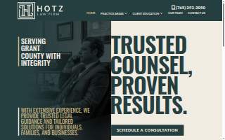 Hotz Law Firm website