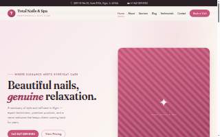 Spa Nails website