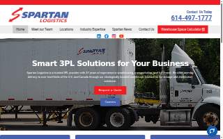Spartan Logistics | Warehouse & Distribution website