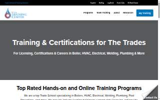 The Training Center website
