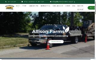 Allison Farms Landscaping website