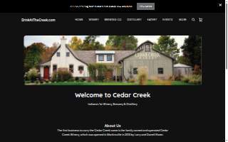 Cedar Creek Winery, Brewing Co and Distillery website
